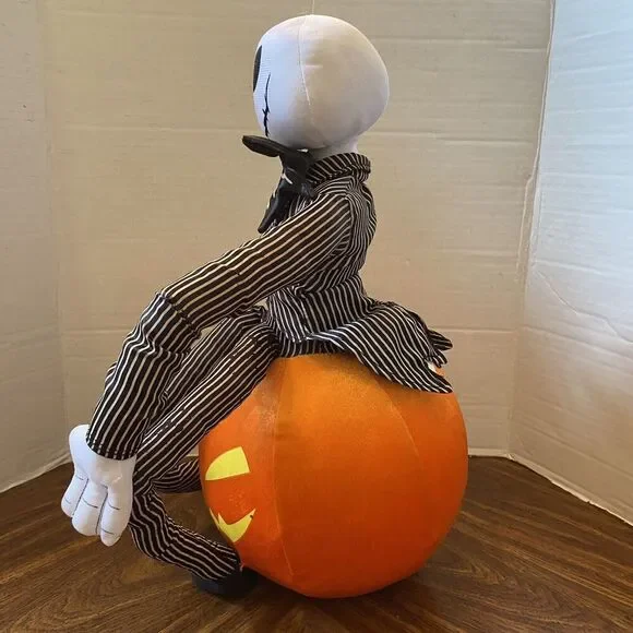 Halloween Disney Nightmare Before Christmas Jack Skellington Pumpkin Greeter 20” - Picture 6 of 12